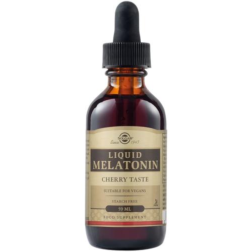 Solgar Liquid Melatonin Συμπλήρωμα Διατροφής με Μελατονίνη για τον Ύπνο, Γεύση Κεράσι 59ml